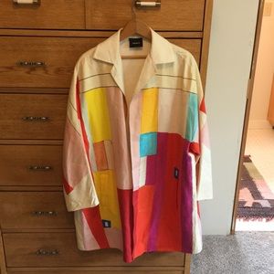 Akris Abstract Silk Jacket